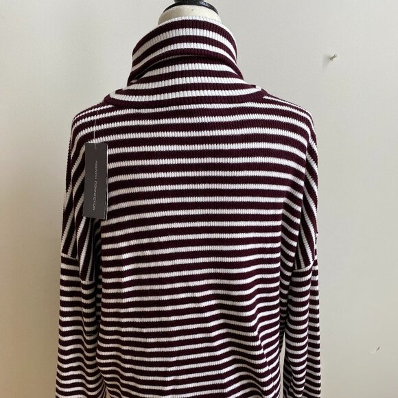 french Connection BNWT Cowl Stripe Ribbed Sweater - Picture 4 of 12
